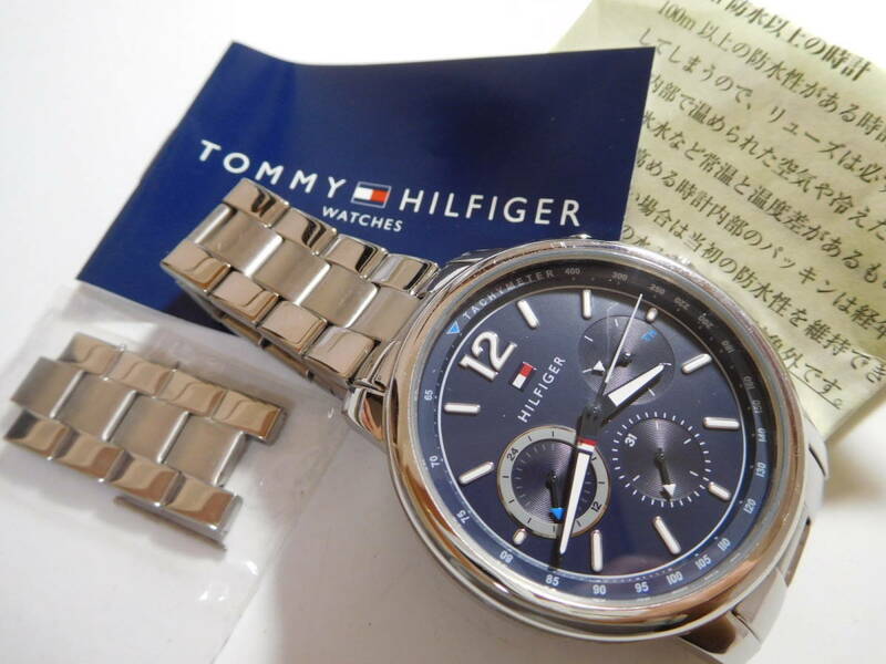 トミーヒルフィガー の腕時計メンズクォーツ製電池式 　動作確認済!。
