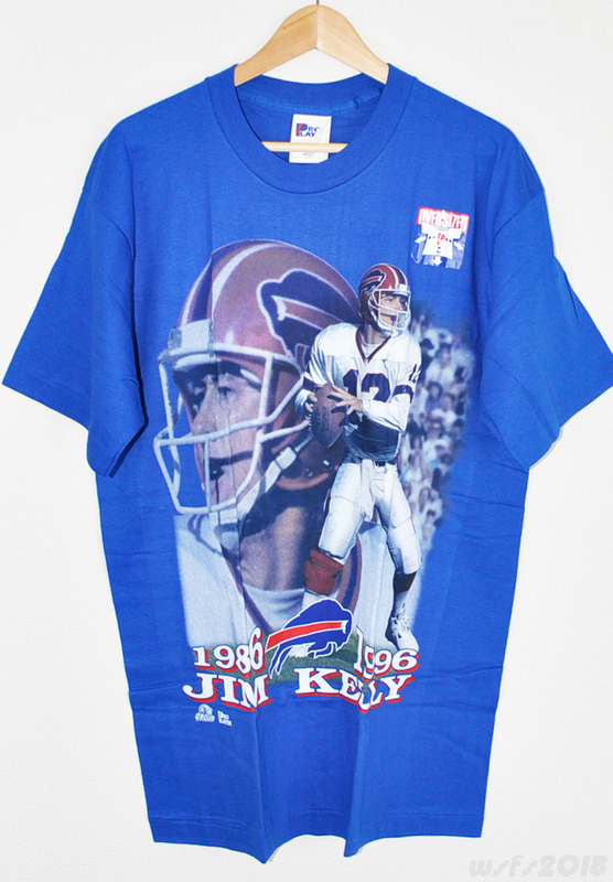【NFL P/新品】ジムケリー（ビルズ）引退記念Tシャツ【PRO PLAYER/プロプレイヤー】Buffalo Bills Jim Kelly '90s Deadstock