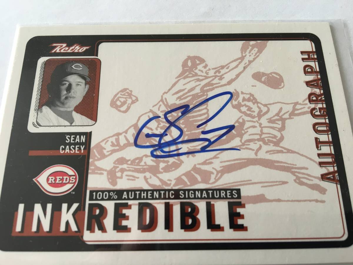 【Sean Casey/MLB通算1531H,302AVG】1999 UPPER DECK RETRO INKREDIBLE AUTO