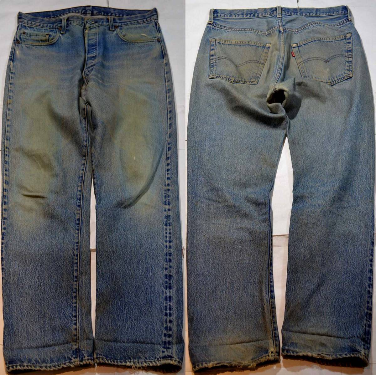 t265/LEVIS501赤耳ヴィンテージ ゆったりサイズ 色落ち抜群！