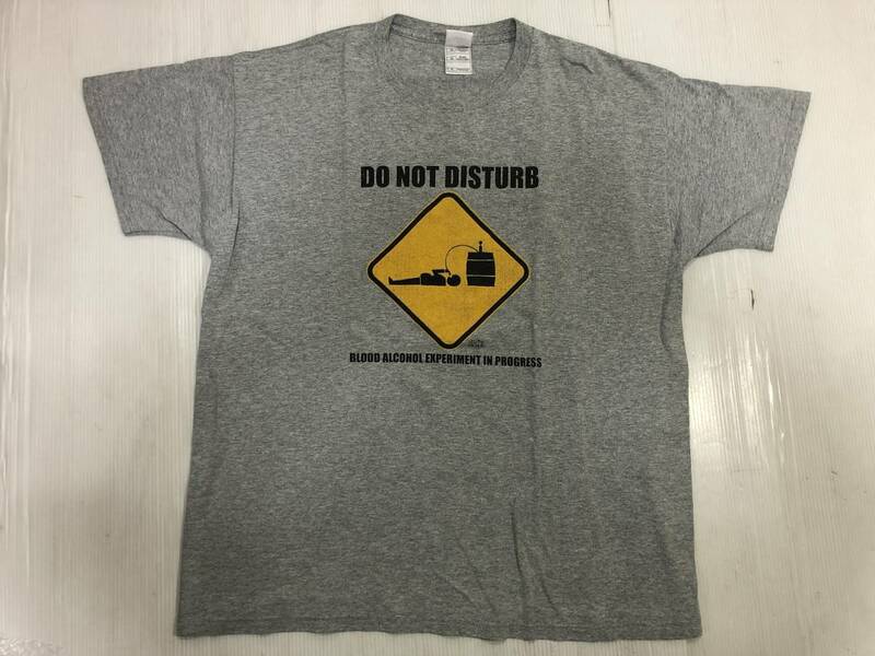DO NOT DISTURB Tシャツ　サイズ表記XL グレー　アメリカ買い付け古着
