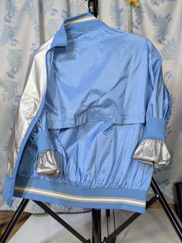 Y2K チャンピオン 良 M 上着 水 ナイロン ウインドブレーカー ジャケット champion 裏アルミコーティング サウナダイエットMeoy