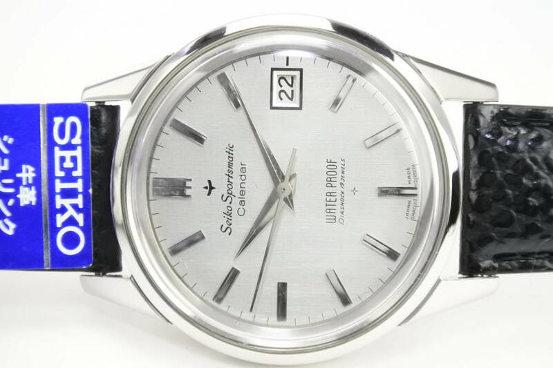 ☆☆☆1960代名機 セイコーＳＰＯＲＴＳMATIC DIASHOCK １９石 自動巻紳士腕時計 純正 セイコー ベルト