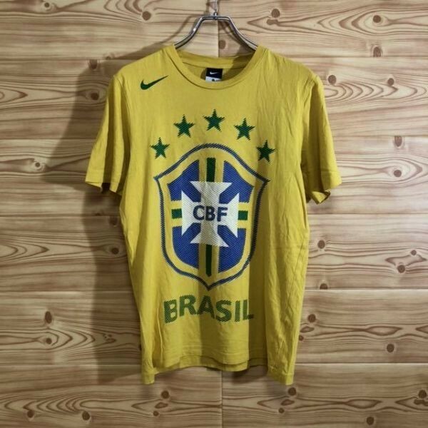 【ブラジル代表】NIKE ナイキ 半袖Tシャツ CBF イエロー Sサイズ 