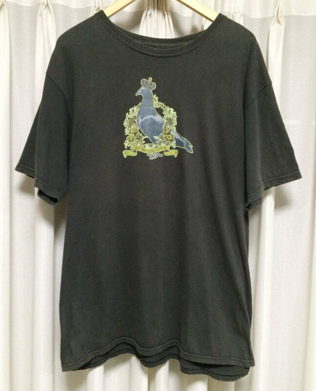 ■レア ZOO YORK ズーヨーク T-shirts　PEGEON 鳩 シャツ　黒 L ■