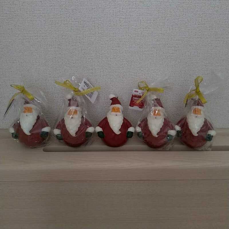 【ダイソー】クリスマス フレンズ キャンドル (サンタクロース)