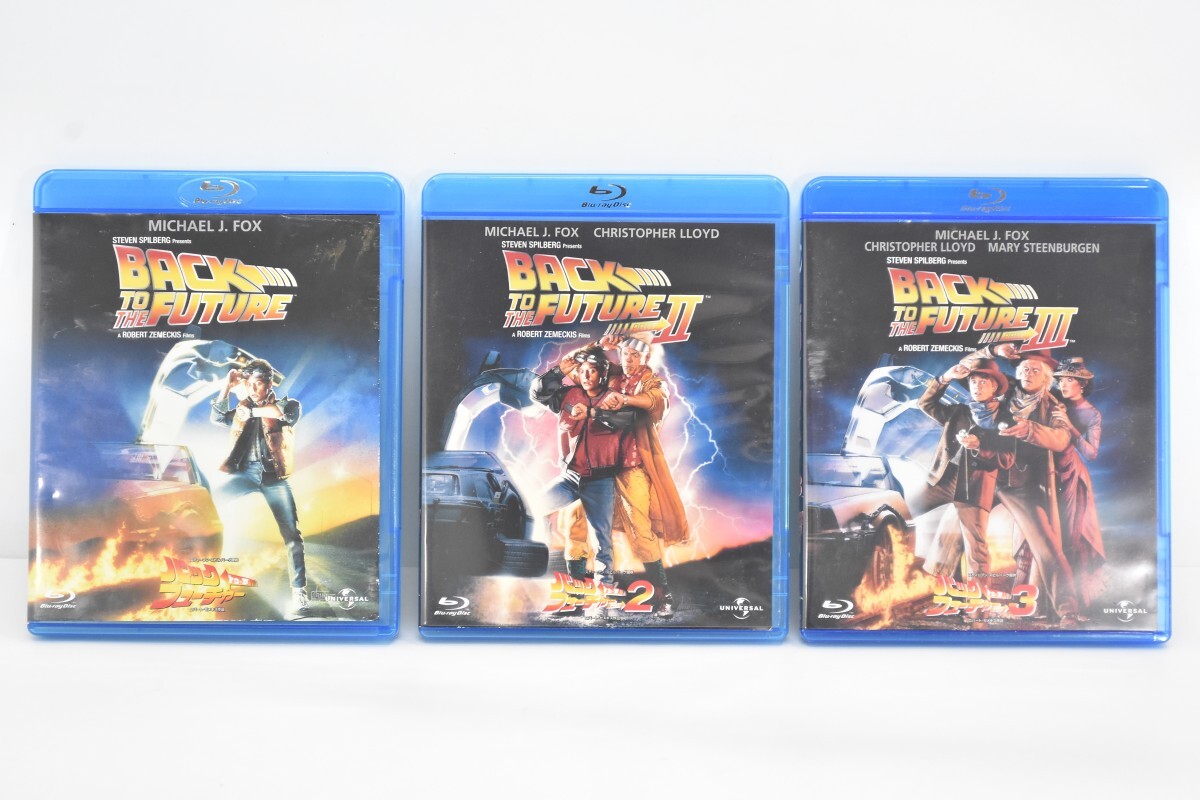 動作品 BD バック・トゥ・ザ・フューチャー BACK TO THE FUTURE 1 2 3 Blu-ray 3本 まとめ セット 映画 デロリアン RP-722S/000