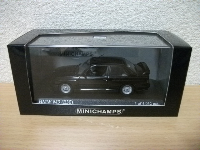 ◇ミニチャンプス　1/43　BMW M3(E30) Black◇