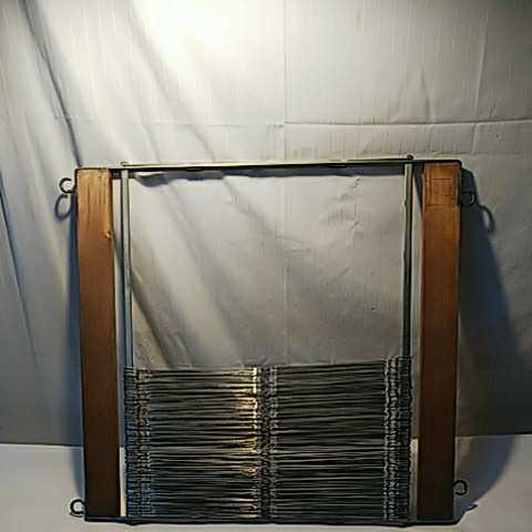 佐賀錦 綜絖 枠 道具 機器 織り機 (サイズ約43×40cm掛け輪っかは含まない)