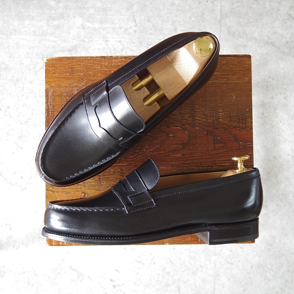 特価★未使用★J.M.ウエストン 5.5E【定価￥165,000-★180/コインローファー】41ラスト/ボックスカーフ/黒/Weston/ウェストン★n132-6