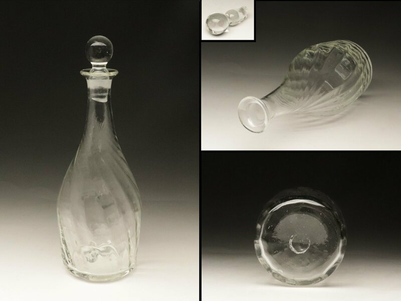 【蔵】倉敷ガラス デキャンタ 吹きガラス 気泡 本物保証 Y173