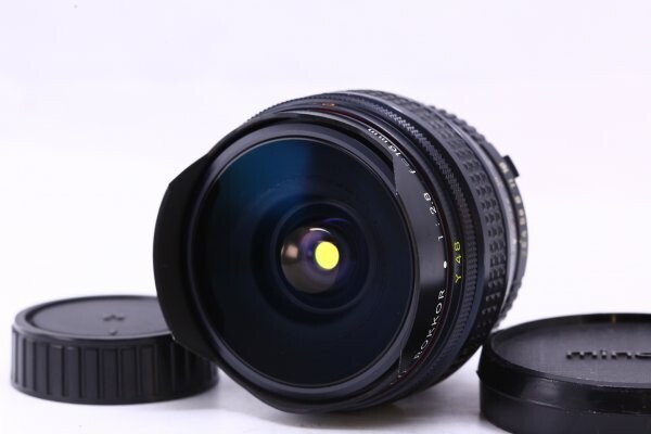 【美品】MINOLTA MD FISH-EYE 16mm 2.8 レンズ 一眼カメラ用 フィッシュアイ ミノルタ#17027