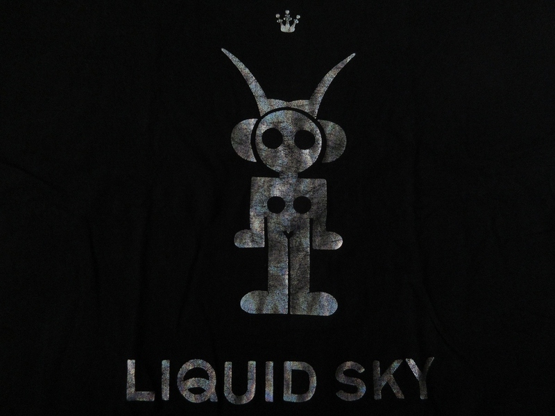 90's USA製 Liquid Sky Tシャツ L リキッド スカイDJ Soul Slingeジャングル ドラムンベース レイヴ ハウス テクノ クラブ アシッド シカゴ