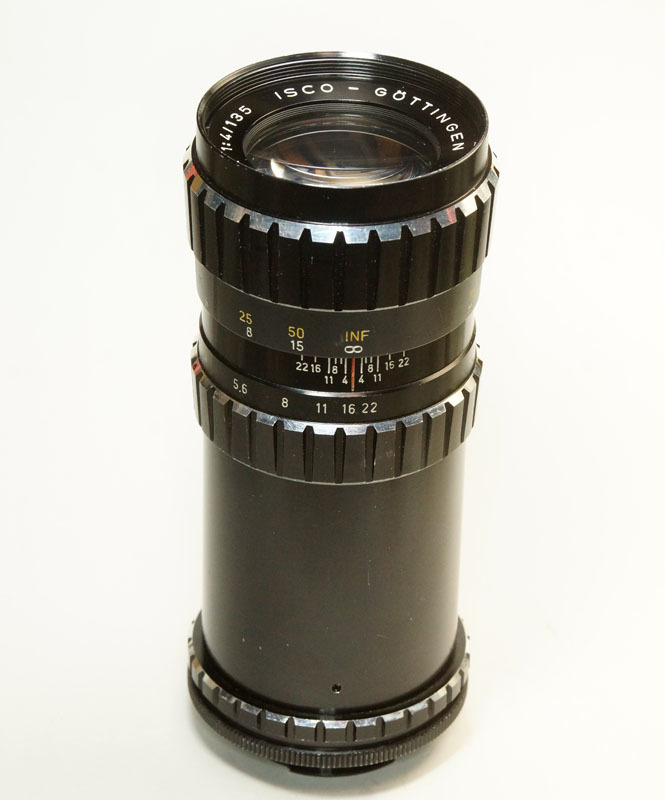 西ドイツ製 ISCO Gottingen ISCONAR 1:4/135 Exakta 3NB-979 Triplet 前期型 ブラック イスコ