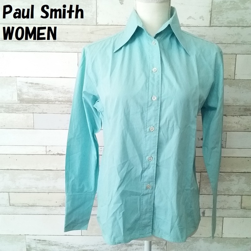 【人気】Paul Smith WOMEN/ポールスミス ウィメン 長袖シャツ 水色 サイズ42 レディース/4800