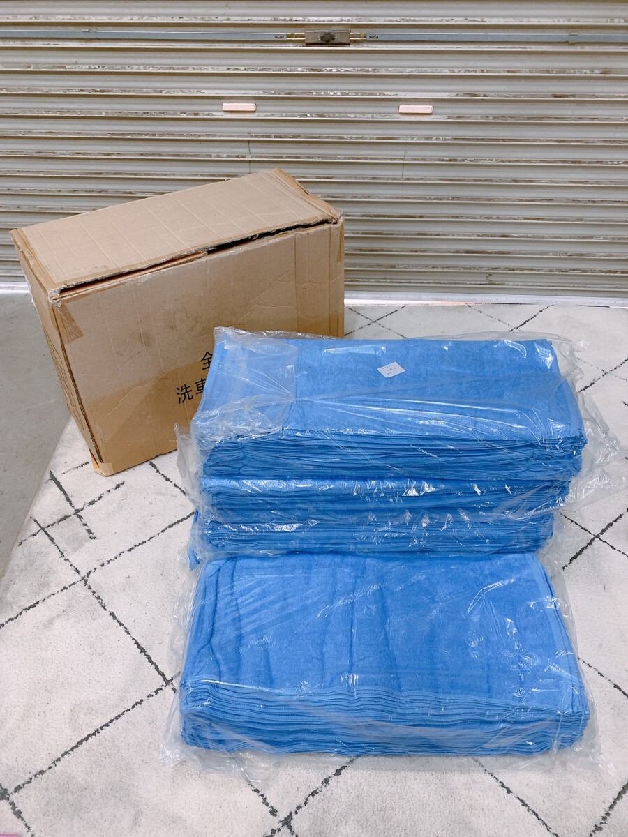 未使用 洗車用タオル 300枚 まとめて 大量 雑巾 34×75cm ぞうきん ガソリンスタンド 業務用 店舗 引取歓迎 茨城県 0428か1 K 180