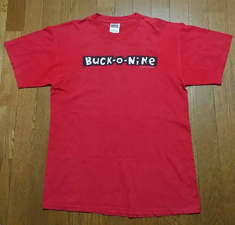 送料無料　90s buck-o-nine TULTEX製 Tシャツ Ｌ　USED バックオーナイン／（検） voodoo glow skulls less than jake Hi-STANDARD nofx