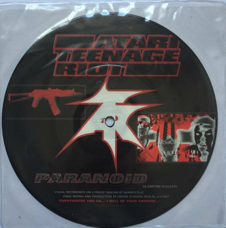 スプリット盤【7inch】Atari Teenage Riot / Paranoid ■Asian Dub Foundation / Free Satpal Ram ■DHR, Alec Empire ■ピクチャー盤