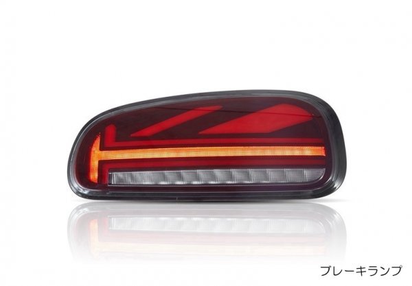 VLAND ミニ クラブマン テールランプ ライト F系 クーパー ワン シーケンシャル 流れるウインカー F54（レッド/2060-R）