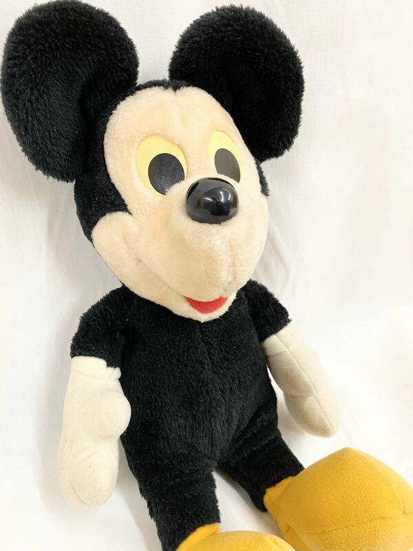 ミッキーマウス ぬいぐるみ おもちゃ ハスブロ社製 ヴィンテージ レトロ HASBROSOFTIES ディズニー 全長約44㎝ コレクターに◎