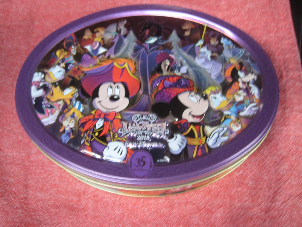 ★　②　Disney HALLO WEEN 2018 TDS 35周年 スチール缶　USED!! 　★