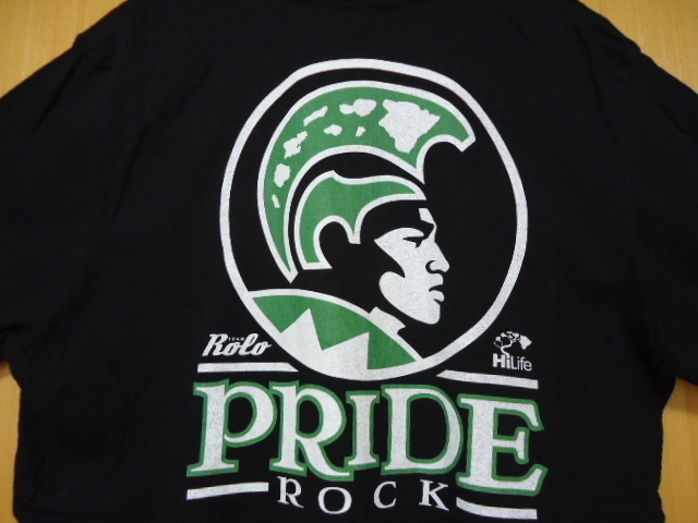 即決　ハワイ　アメフト　Hi Life　Rolo　PRIDE ROCK　Ｔシャツ　黒色　Ｌ