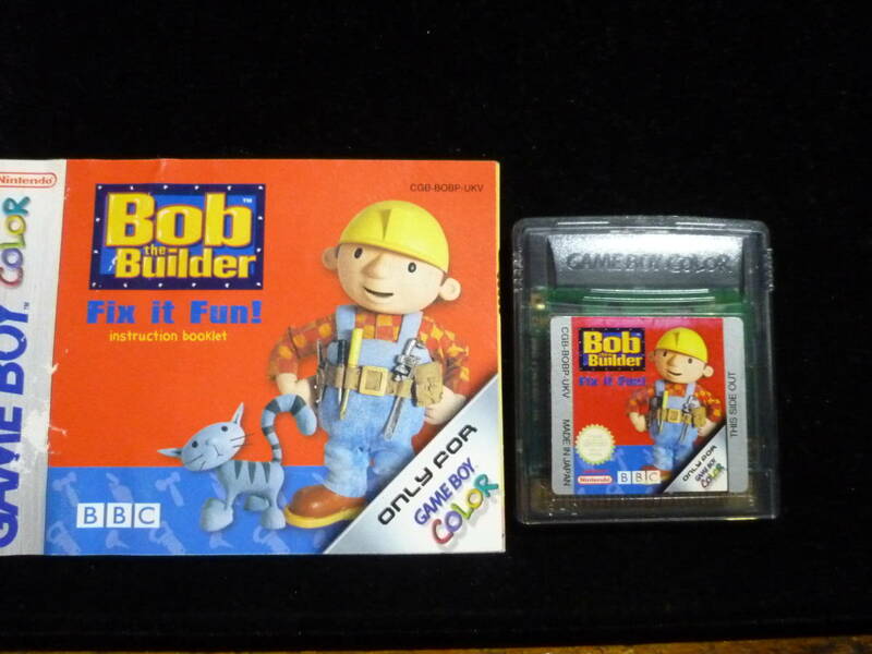 ゲームボーイカラー　Bob The Builder 輸入版ソフト　箱無し　20200420