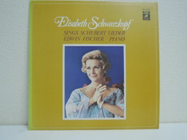 LP シューベルト歌曲集 シュワルツコップ Elisabeth Schwarzkopf, Edwin Fischer Elisabeth Schwarzkopf Sings Schubert Lieder