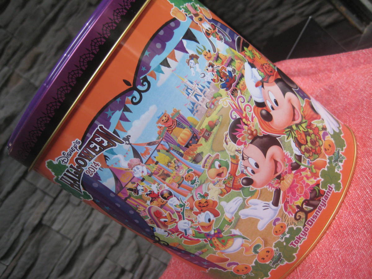 ★　①　Disney HALLO WEEN 2014 スチール缶　USED!! 　★