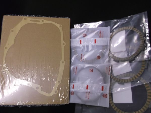 MC34 前期 純正 クラッチ O/Hセット 6点 FTR223 クラッチディスク MC34-100.110 R,クランクカバーガスケット MD33 SL230 MD33E oh　 / kbg