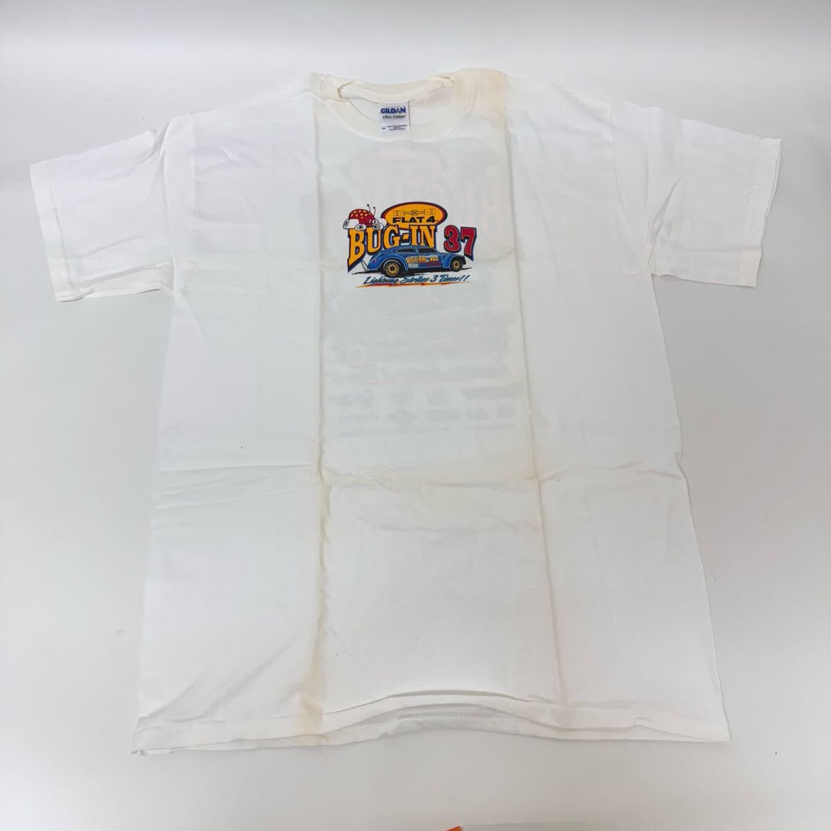 新品 未使用 FLAT4 BUG-IN 37 S/S Tシャツ ホワイト M SHSH0496-A4-60