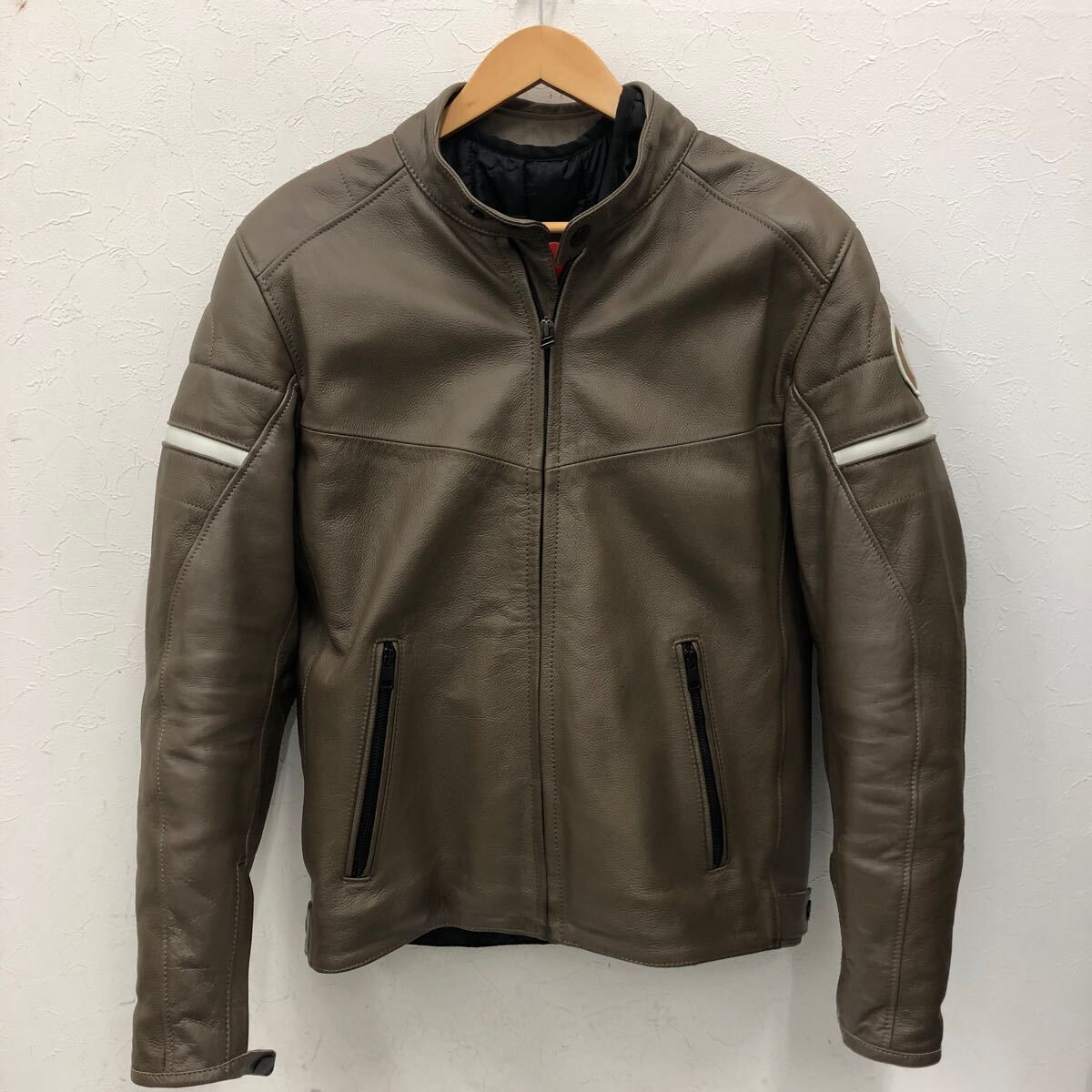 (29)DAINESE ダイネーゼ SANT LOUIS LEATHER JACKET セントルイス レザージャケット 48 ブラウン 茶 牛革 カウハイドレザー バイク ウェア