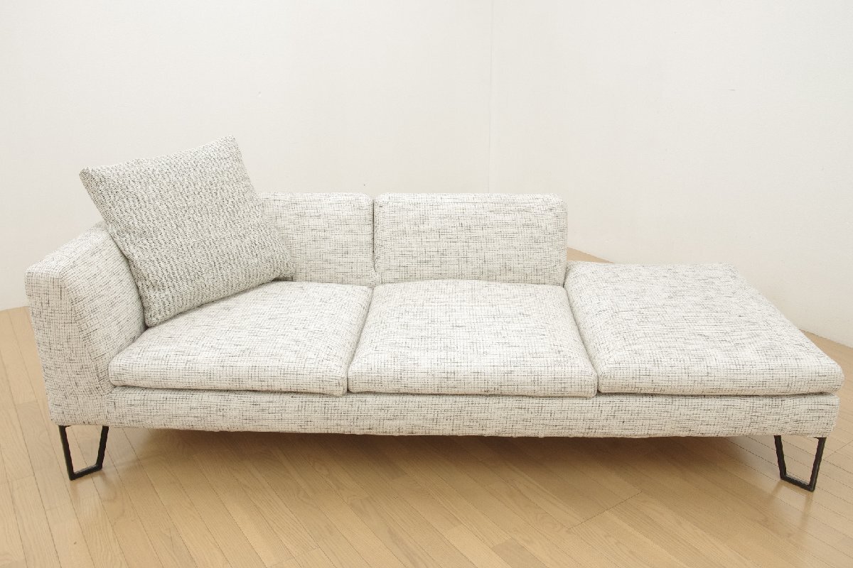 フクラ HUKLA フィナンシェ FINANCIER 3人掛けカウチソファ N264 49L シェーズロング モダン 左カウチ リビング 長椅子 待合 応接