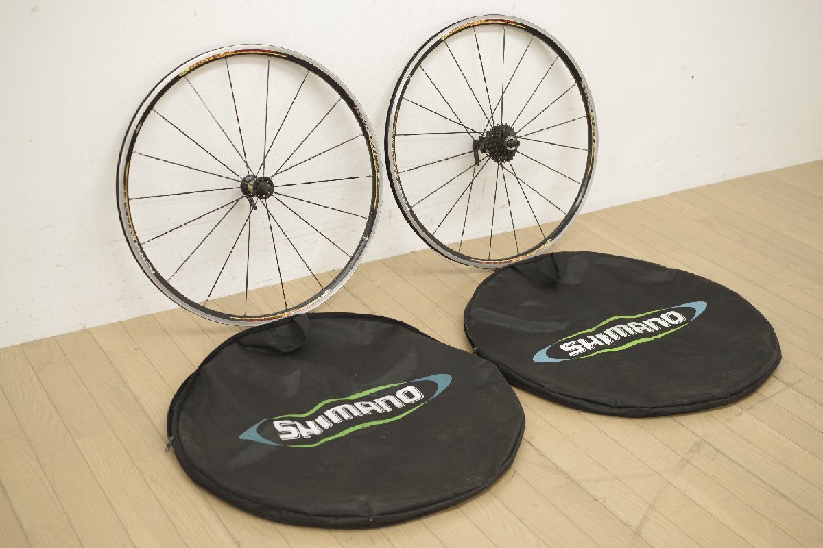 Mavic マビック キシリウムエキップ SHIMANO タイヤホイール 前後セット 27インチ 622×13C ロードバイク 中古 自転車 ホイール