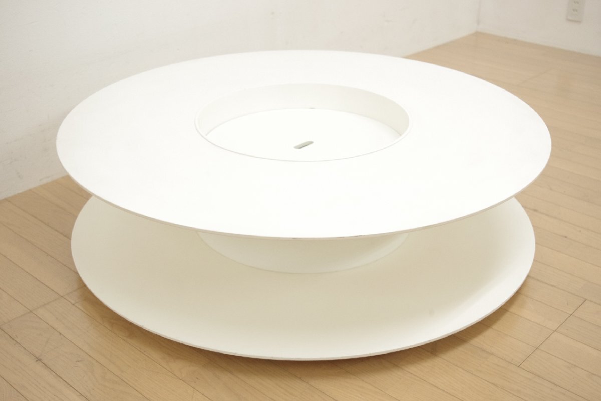 arflex アルフレックス pozzo ポッゾ リビングテーブル 直径110cm 高さ31cm センターテーブル 円卓 座卓 白 ホワイト リビング 子供部屋 B