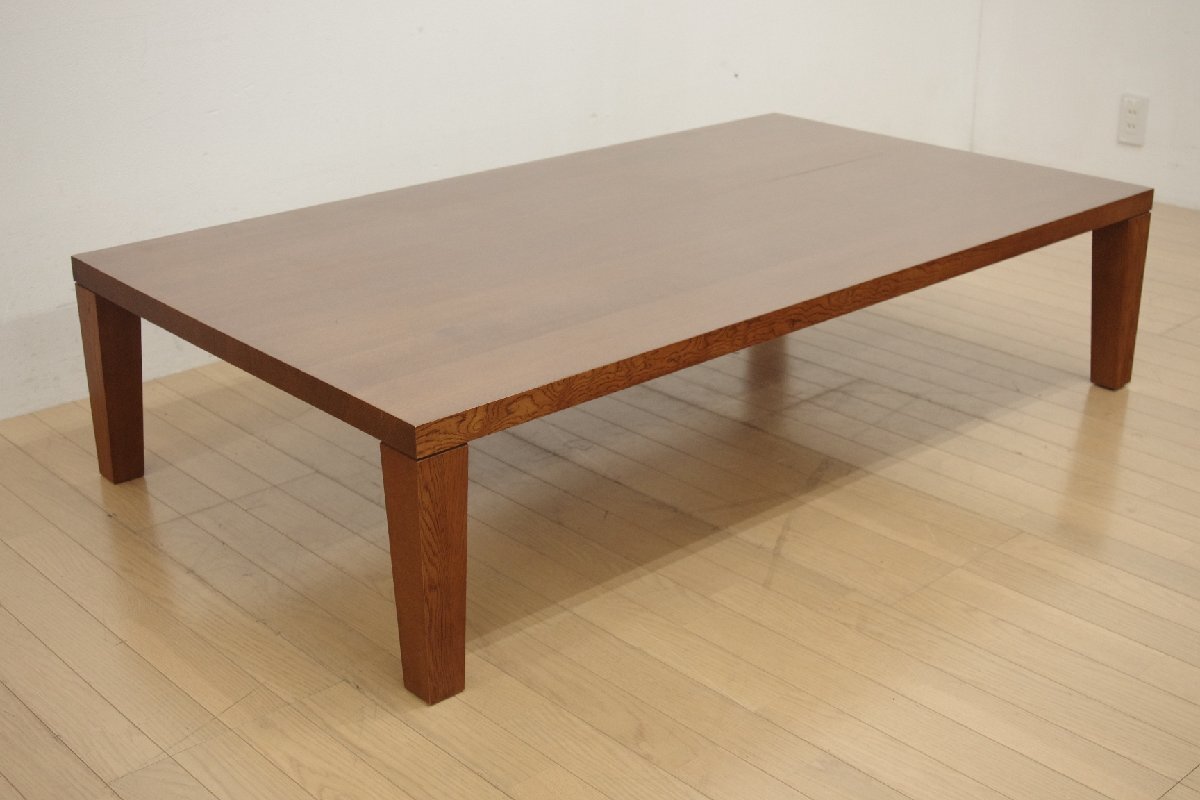 WISE・WISE ワイスワイス AKI コーヒー センター ローテーブル 座卓 幅150cm 和室 リビング シンプル ブラウン 定価18万 B