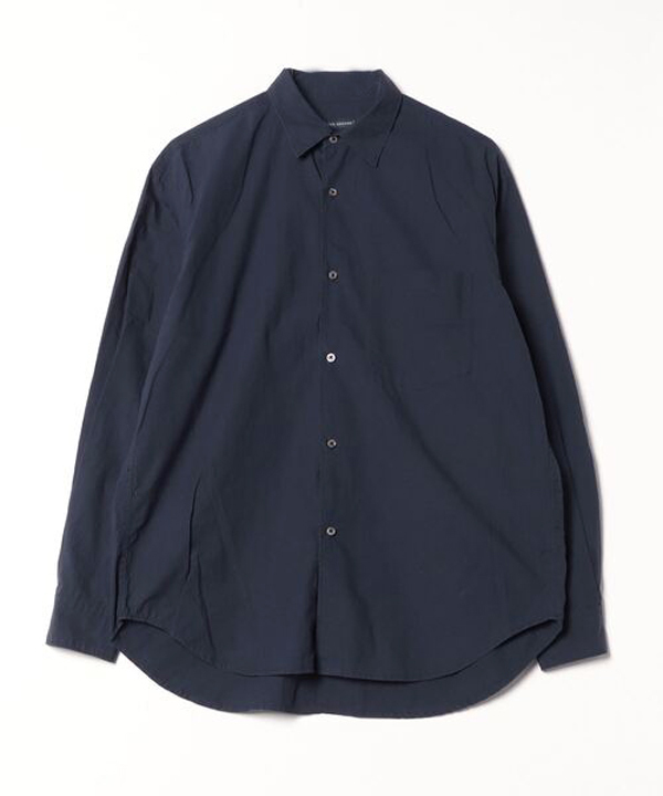 ★即決★ ( UNITED ARROWS 【ZOZO限定】タイプライター ワイドフォルム レギュラーカラーシャツ ネイビー )ユナイテッドアローズ