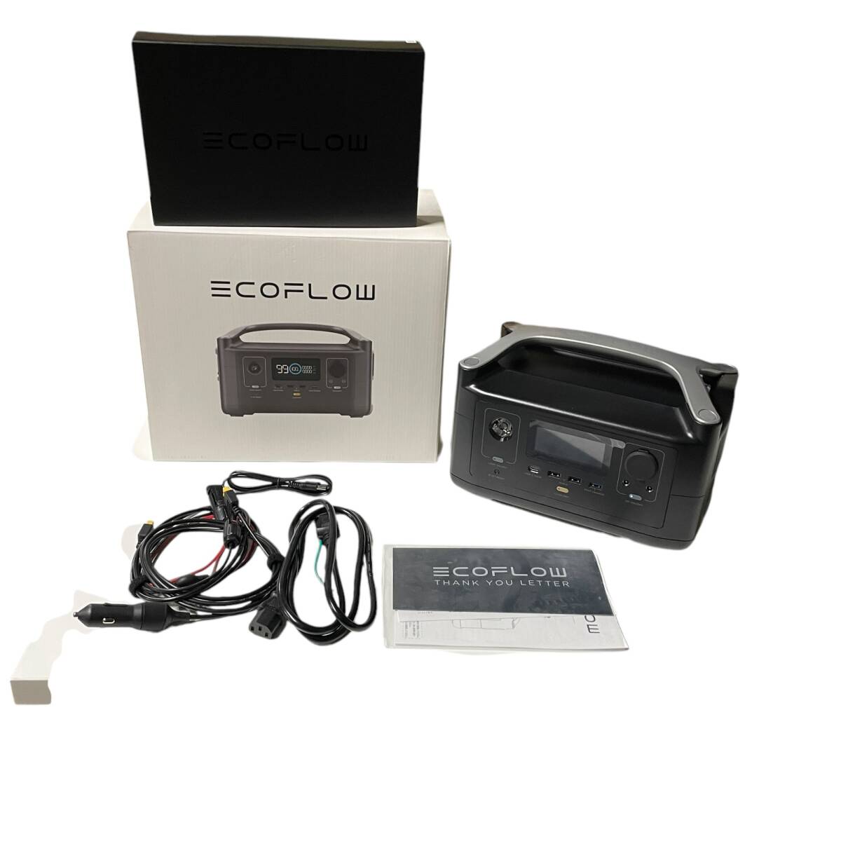 ◆未使用品◆ ECOFLOW エコフロー River600 EFRIVER600-JP EF4 ポータブル電源 箱有 キャンプ用品 アウトドア用品 V89104NE