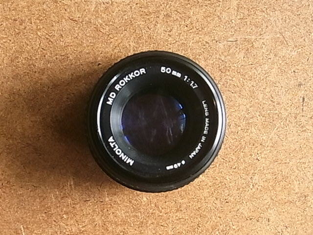 MINOLTA MD ROKKOR 50mm 1:1.7 レンズ　送料410円 中古良品