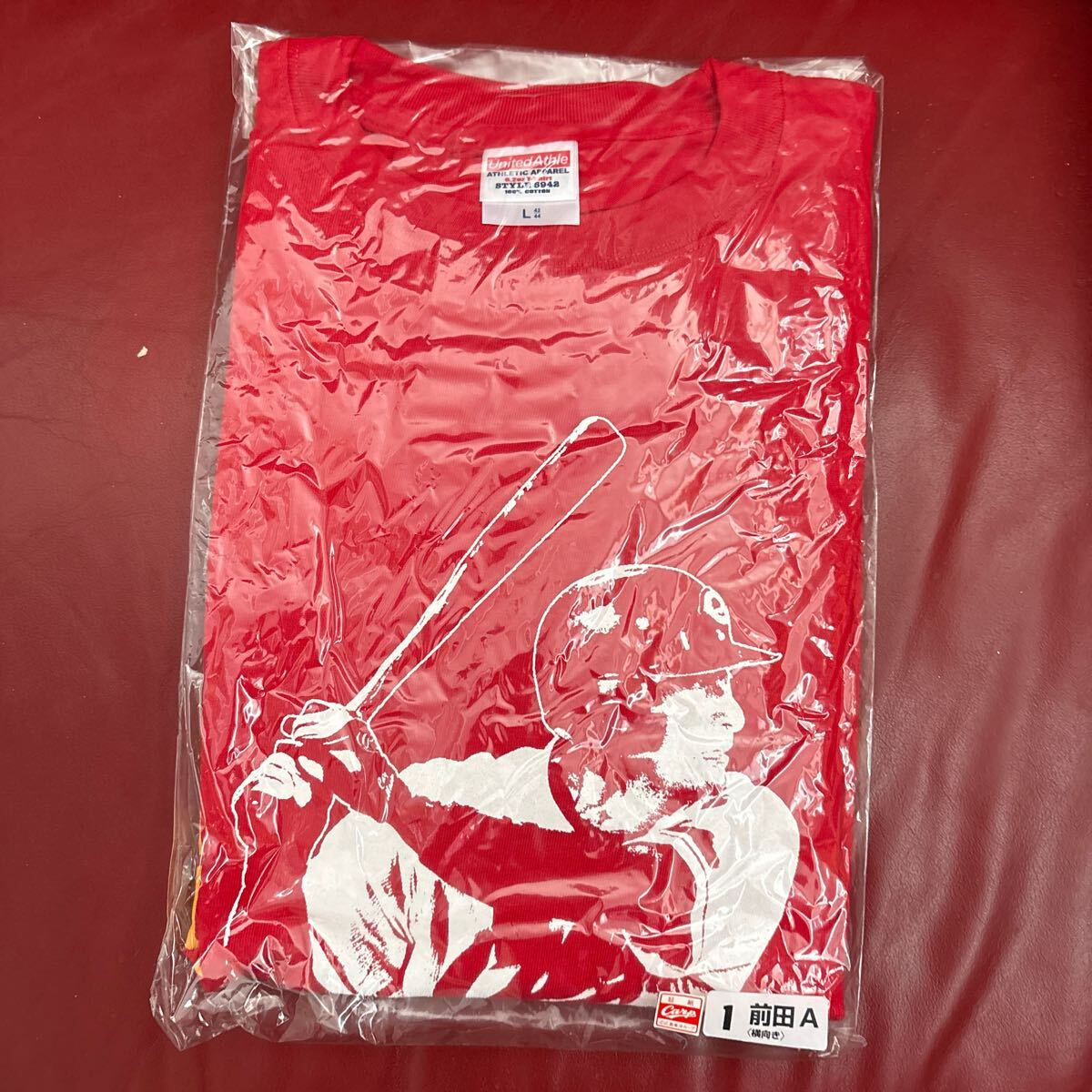 未開封品　 広島東洋カープ　前田智徳　　1番　Ａ横向き　 Tシャツ　　Lサイズ　　②