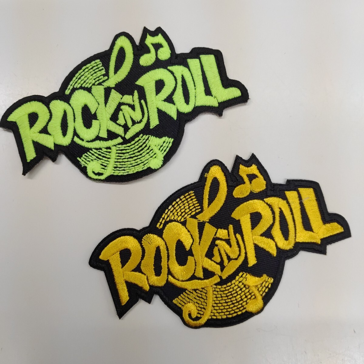 ◎ ロックンロールなワッペン 2枚セット s118　ROCK'N'ROLL　ロック