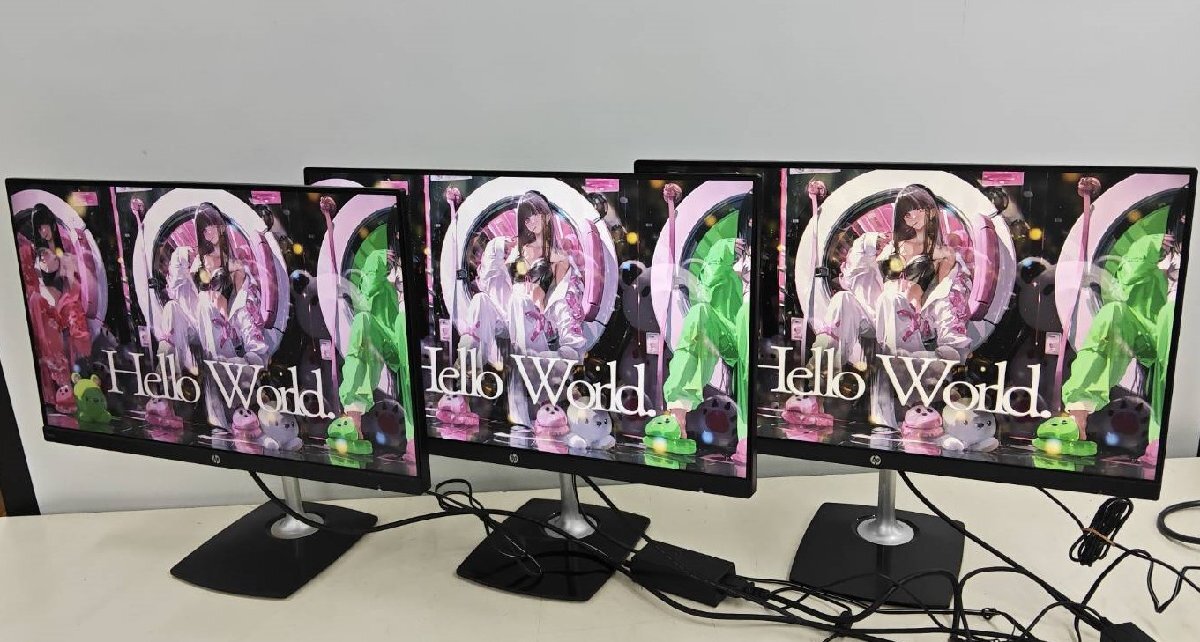 2台セット　HP 23.8インチ　ワイド　IPS　モニター　 N240h　 沖縄離島発送不可