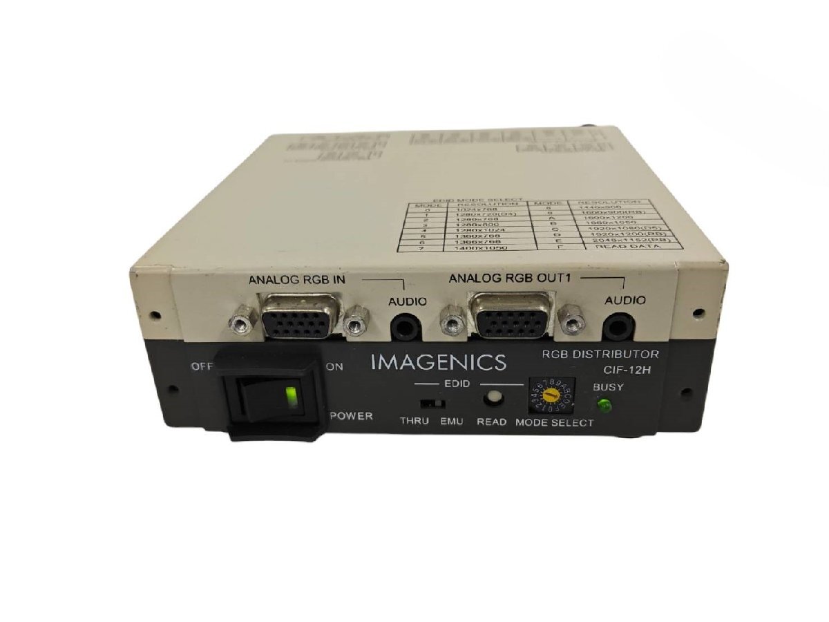 アナログRGB音声分配器 IMAGENICS (イメージニクス) CIF-12H 沖縄離島発送不可