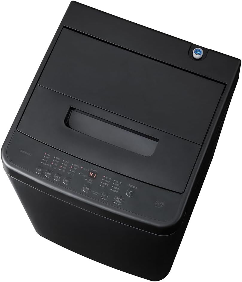 新品☆アイリスオーヤマ 洗濯機 6.0kg ブラック　送料無料167