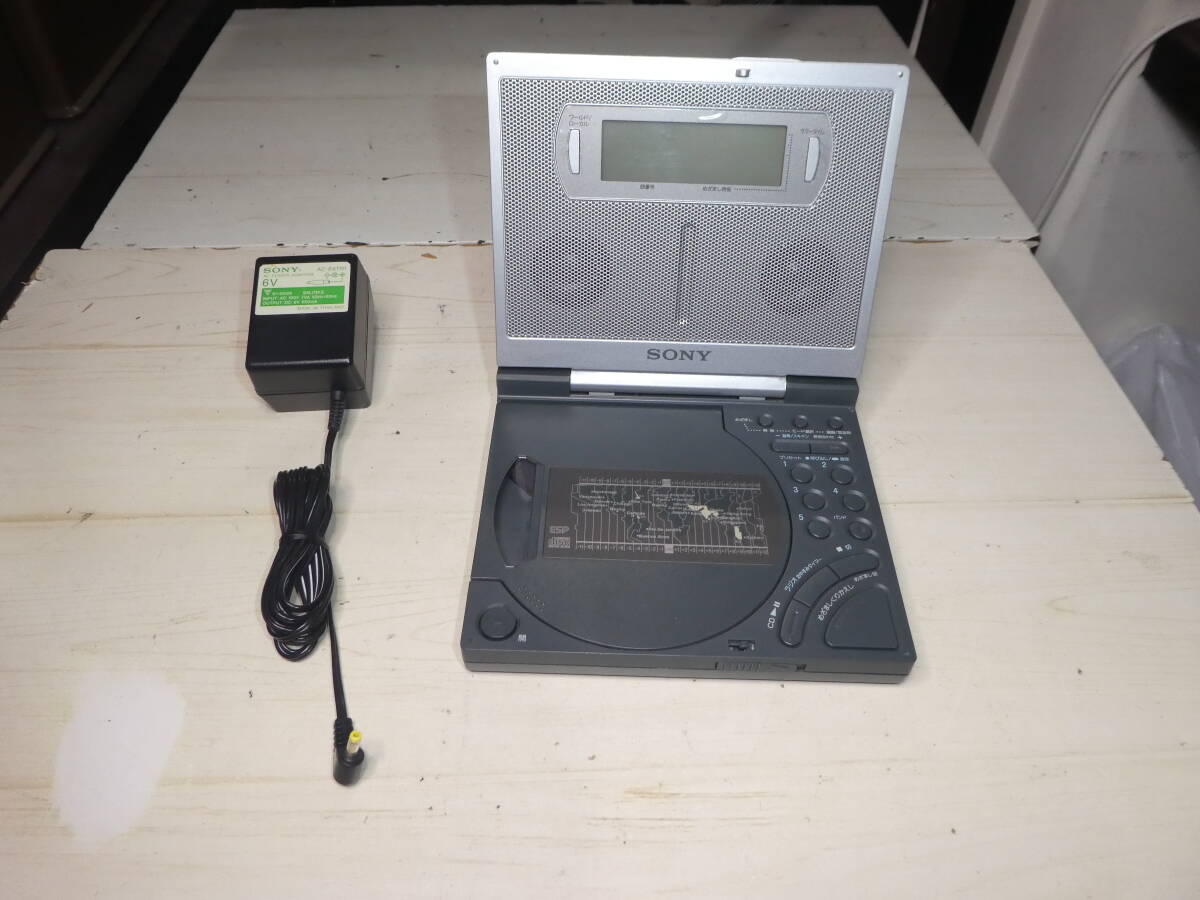 SONY ワイドFM対応/AM CDクロックラジオ ICF-CD2000 ACアダプター付き