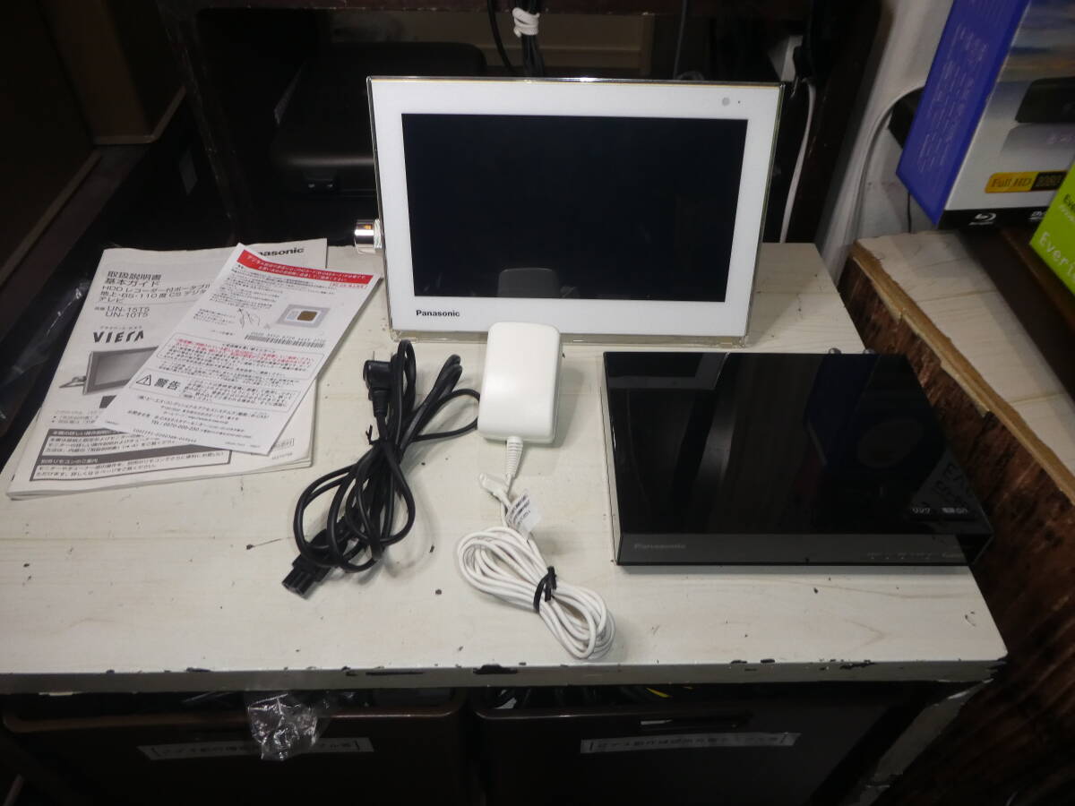 Panasonic UN-10T5D ポータブルテレビ プライベート ビエラ 取説付き