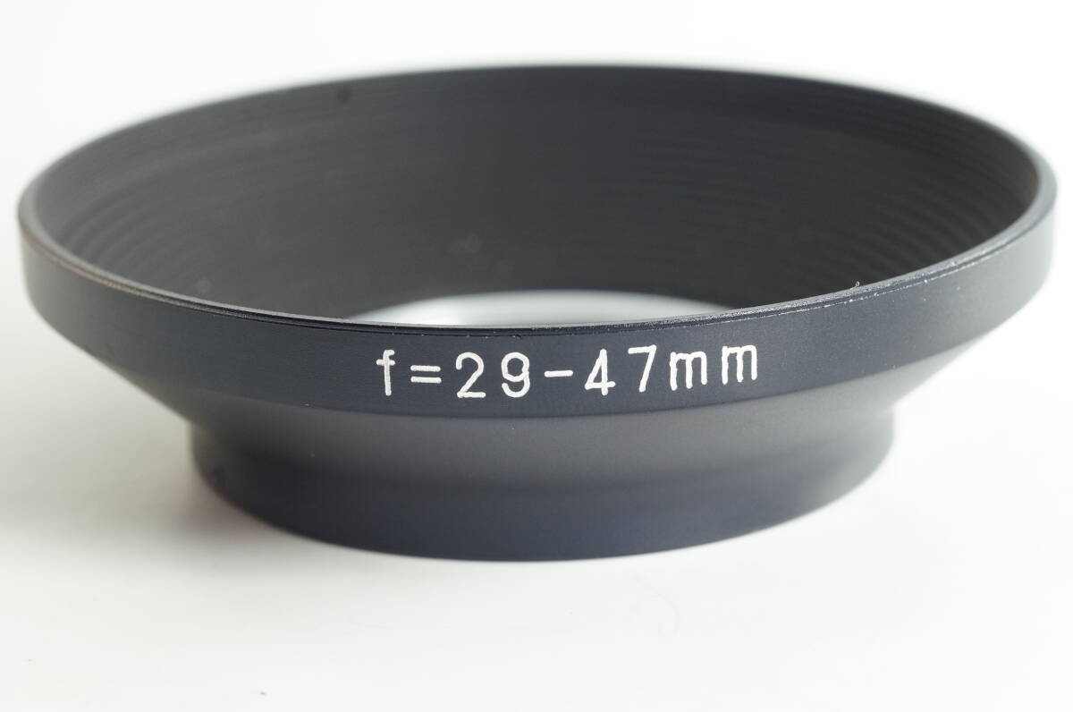 6A『キレイ』希少品 FUJICA f=29-47mm フジカ M42 AX 29-47mm F3.5-4.2用 カブセ式 メタルフード