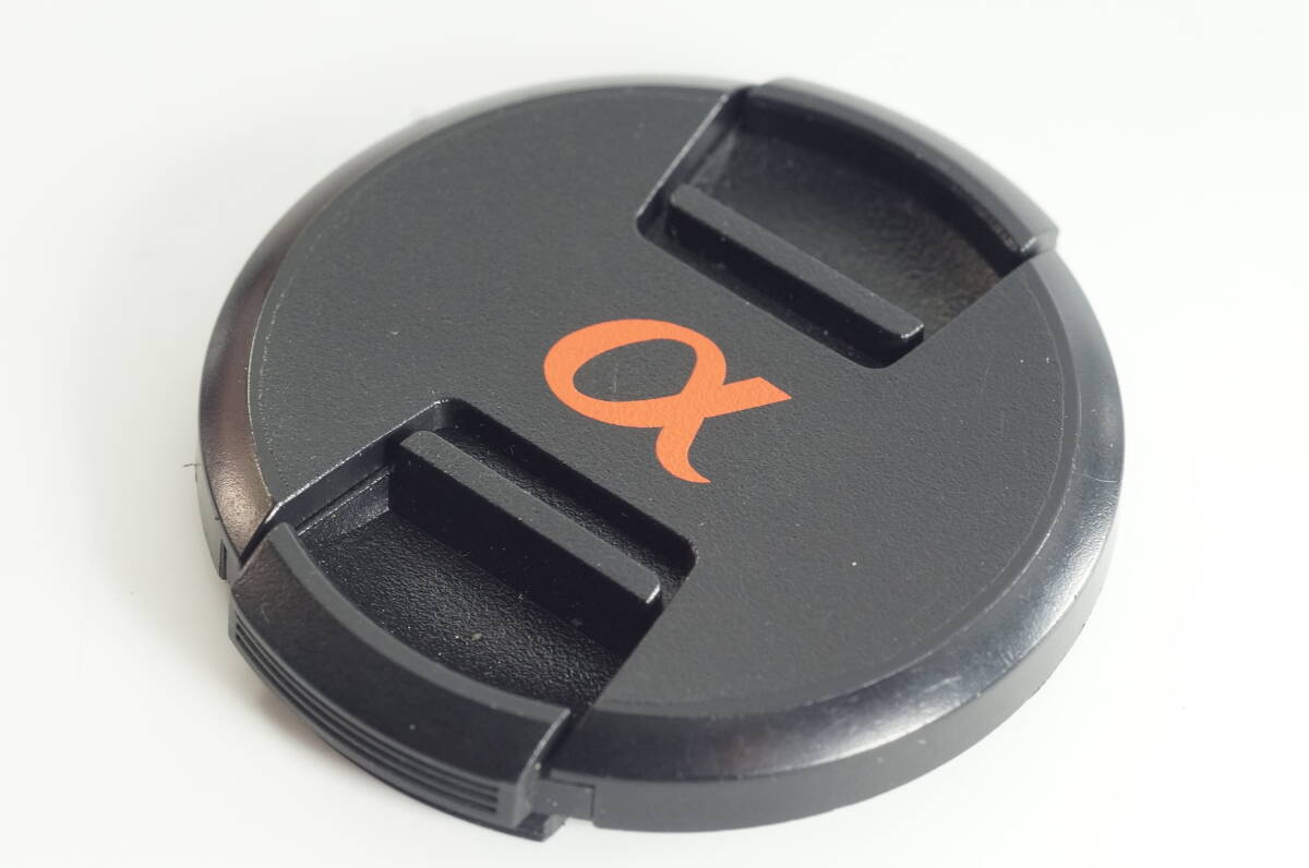6A『とてもキレイ』SONY 55mm ソニー α (アルファ) オレンジロゴ レンズキャップ フロントキャップ