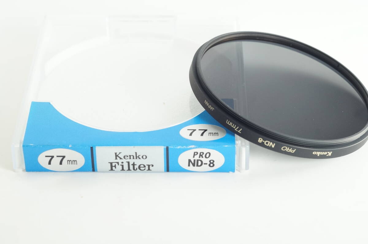 6AF-020『とてもキレイ』 Kenko PRO ND-8 77mm ケンコー 減光フィルター 光量調節用 Lens Filters