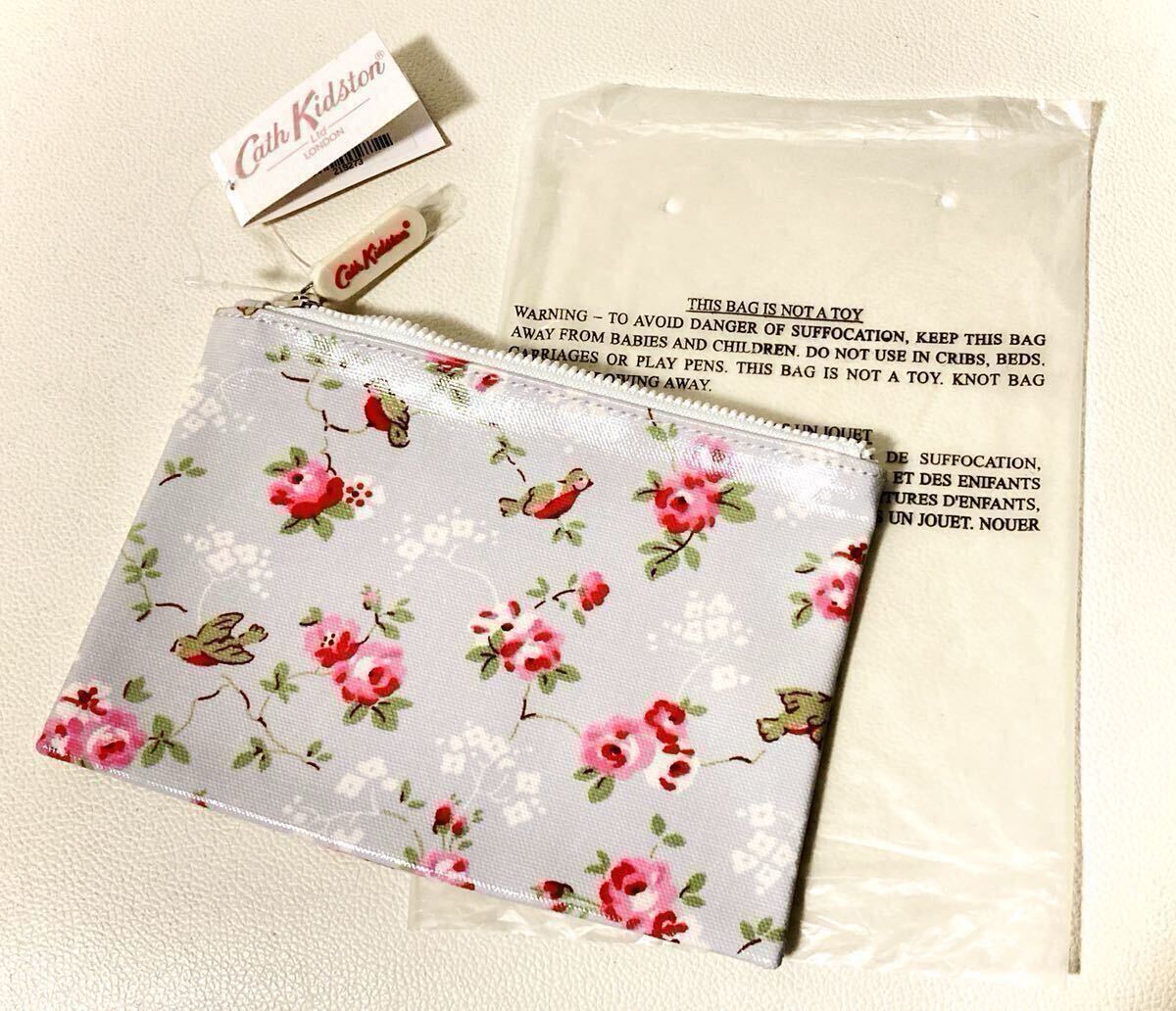 【即決/送料込み】新品/未使用 Cath Kidston / キャスキッドソン ポーチ(フラワー×バード/お花×鳥)